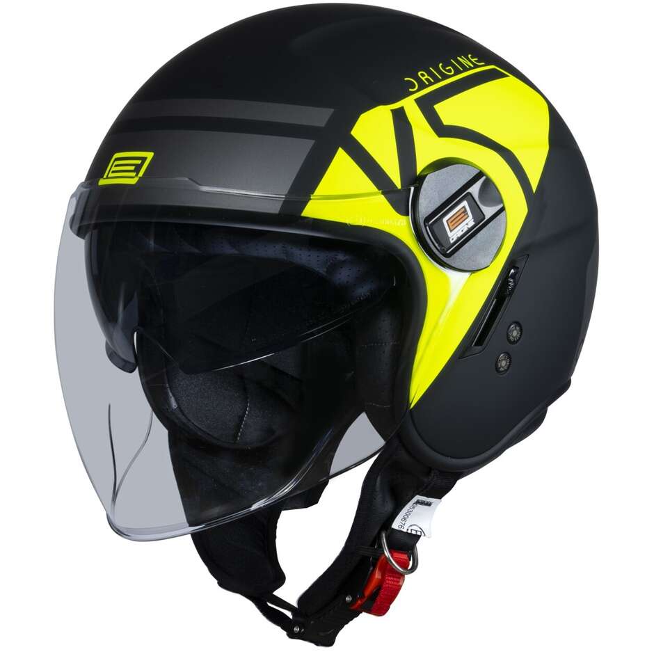 Origine Alpha V5 Helm - Fluo Yellow Black Matt XL